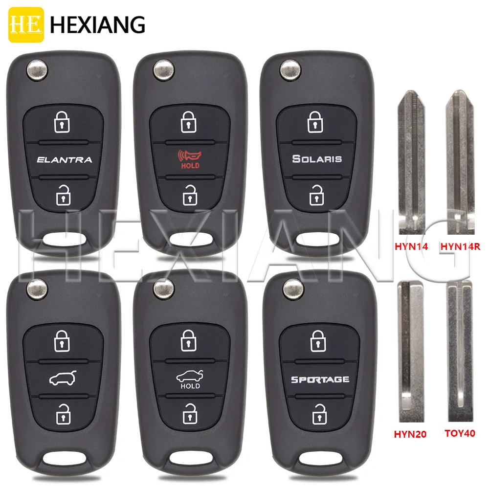 Сменный флип-чехол для автомобильного ключа DR Kia K2 K5 Picanto Sportage Hyundai I20 I30 Ix35 Verna Accent