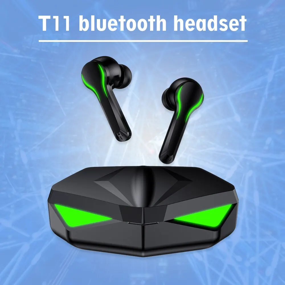 

T11 Wireless Gaming Earphones TWS Bluetooth 5.0 Earbuds No DelayIn-Ear Headphones with Microphone