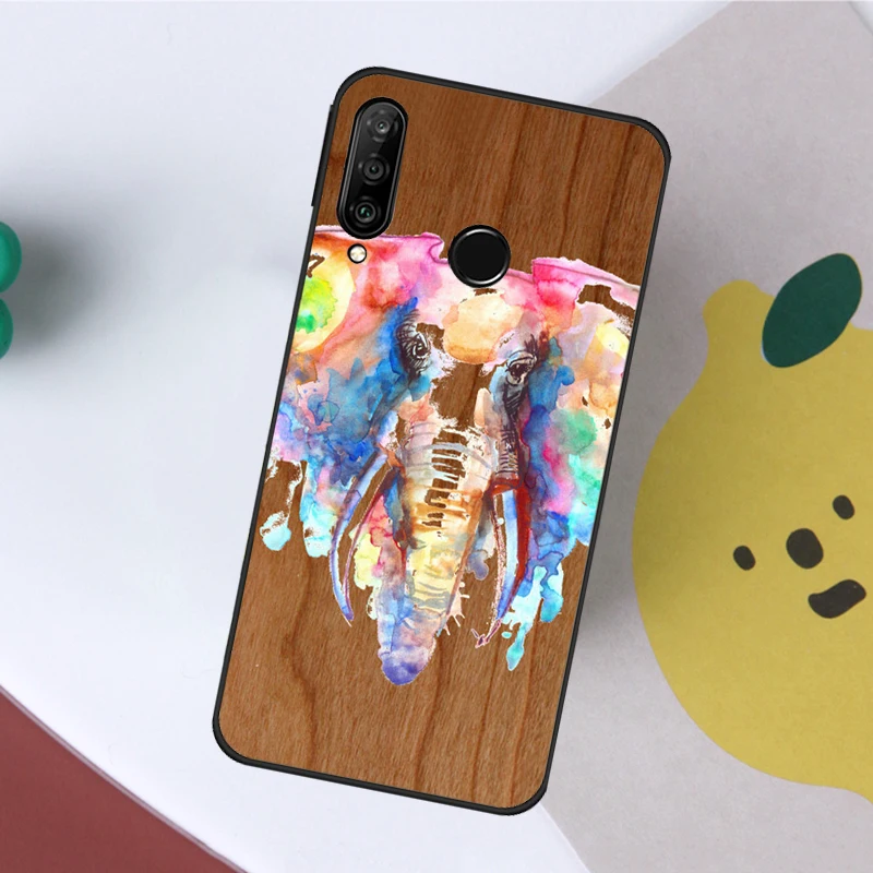 Фото Чехол из натурального бамбукового дерева с животным принтом для Huawei Nova 7i 8i 11i 12i 12s Y73 Y70 Y90 Y60 Y72 Y61 Y91 9 10 SE P40 Lite P30 Pro №2