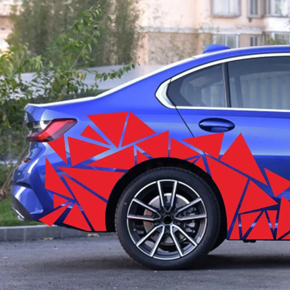 

Новая Автомобильная наклейка s, Черные треугольники, автомобильная боковая наклейка, Стайлинг автомобиля, Виниловая наклейка, декор для укр...