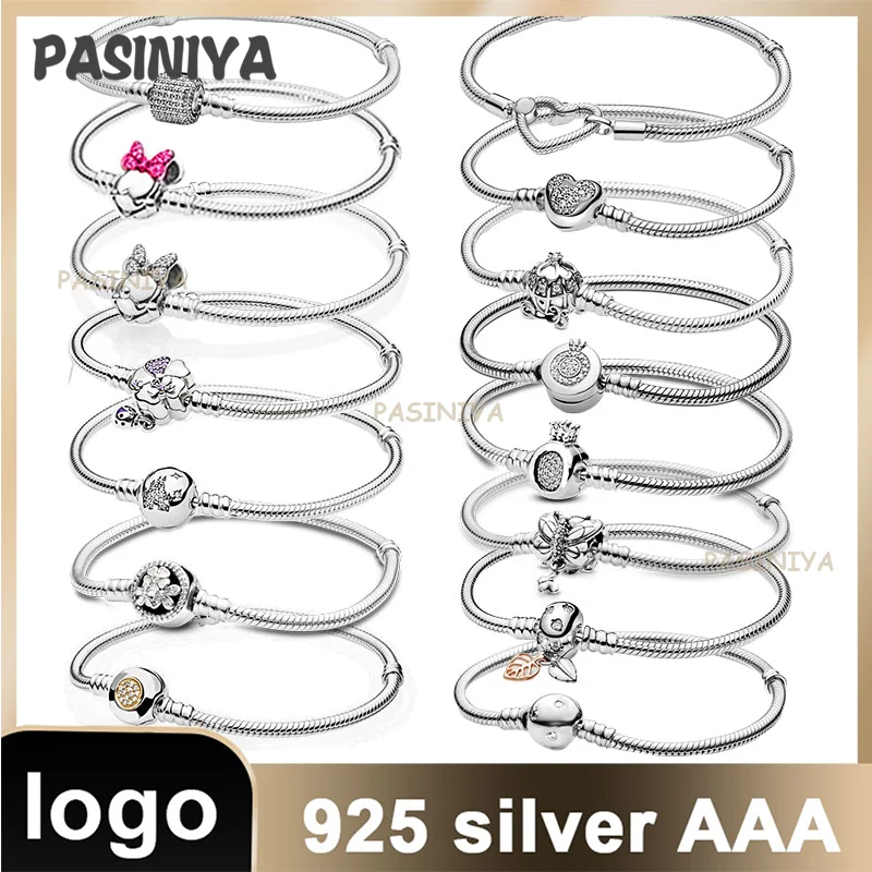 

Женский браслет с бриллиантами, Серебряное Ювелирное Украшение с оригинальным логотипом