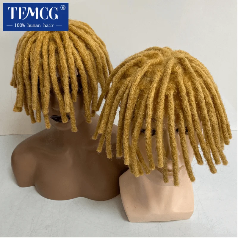 Мужской парик Dreadlock Toupee на полной сетке