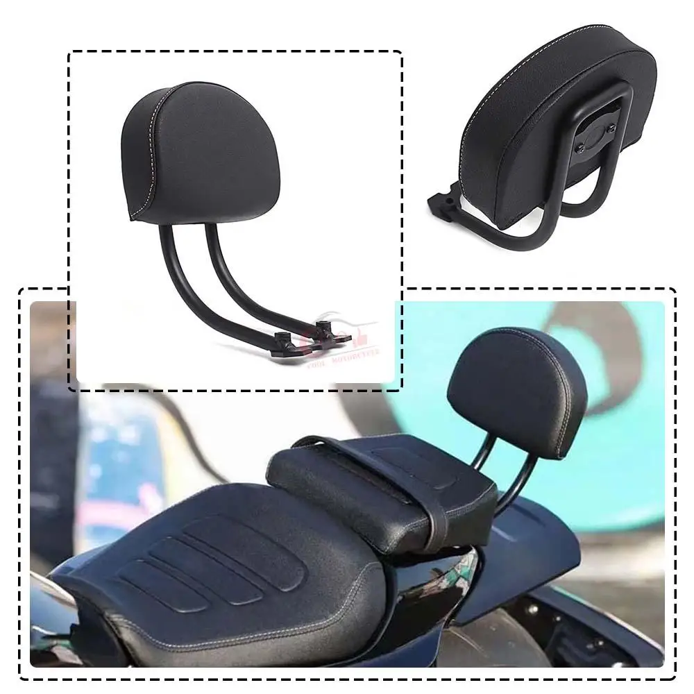 Мотоциклетная Черная Кожаная подушка для спинки пассажира Для Harley Sportster 2021-After