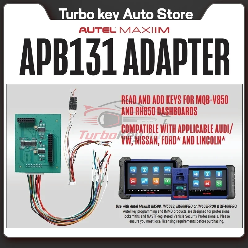 Фото Адаптер Autel APB131 для использования с Autel XP400 PRO: чтение данных IMMO с приборной панели MQB-V850/RH850 для IM508, IM508S, IM608, IM608 Pro №2