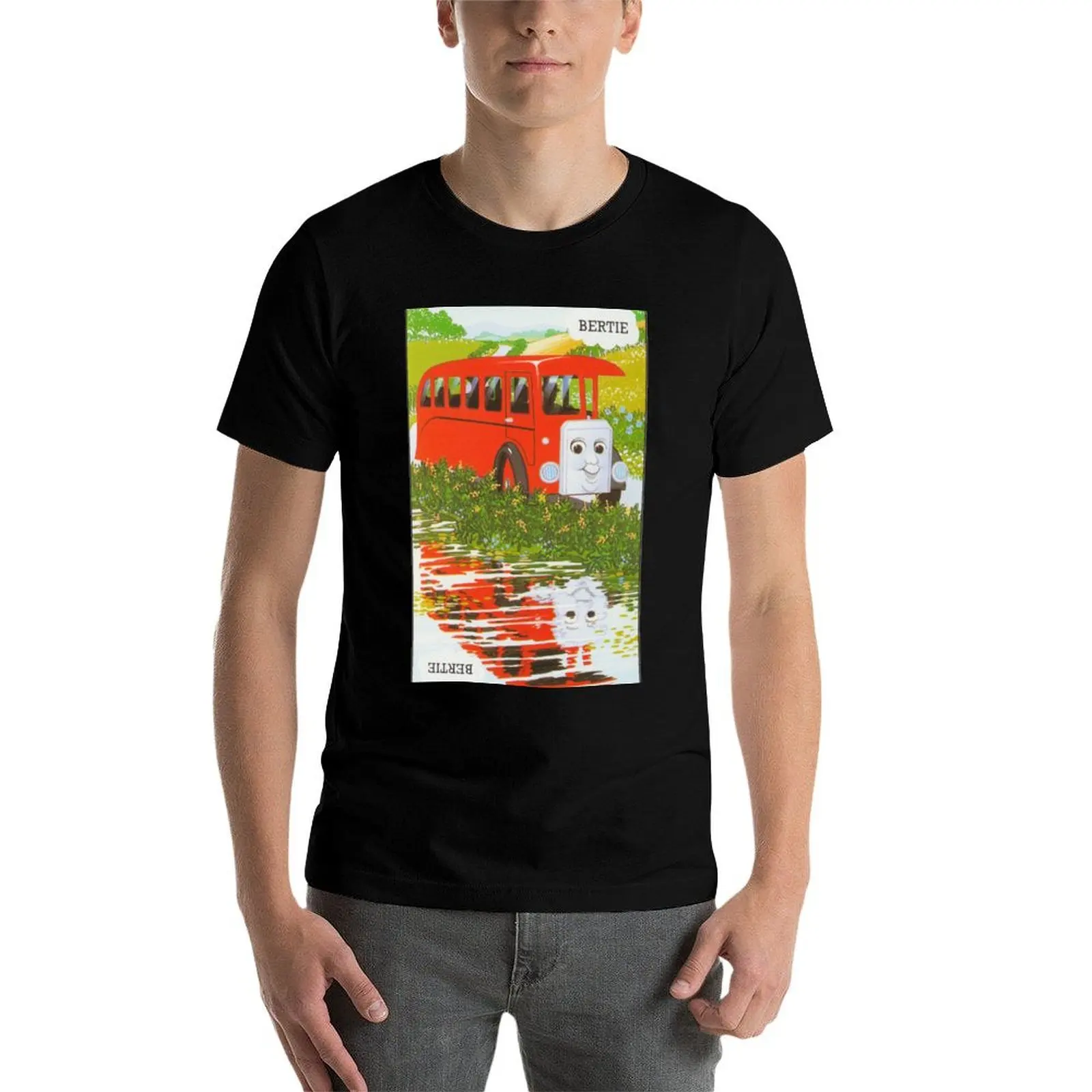 Мужская винтажная футболка Bertie the Bus хлопок