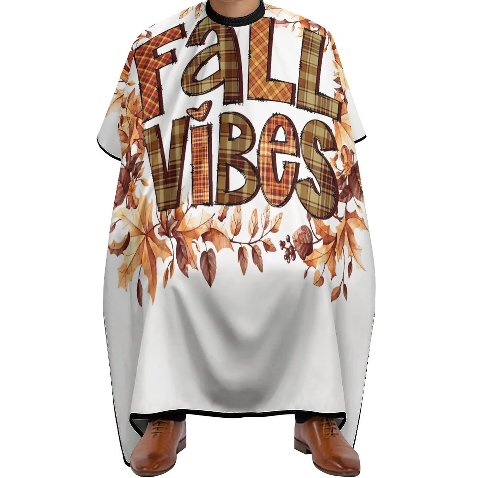 

Парикмахерская накидка для стрижки волос, накидка для салона с защелками, водонепроницаемая Профессиональная Большая яркая Осенняя накидк...