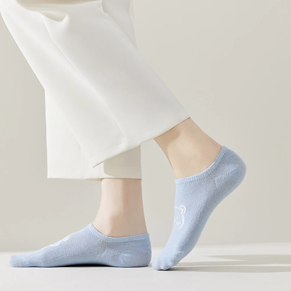 

1Pair Invisible Socks Soft Unisex Sock Fashion Non-slip Cute Breathable Boat Socks Women Socks Low Cut Socks Non-slip Socks