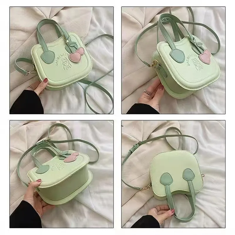 

Корейская летняя красная сетчатая сумка-мессенджер, новинка 2022, милая маленькая квадратная сумка