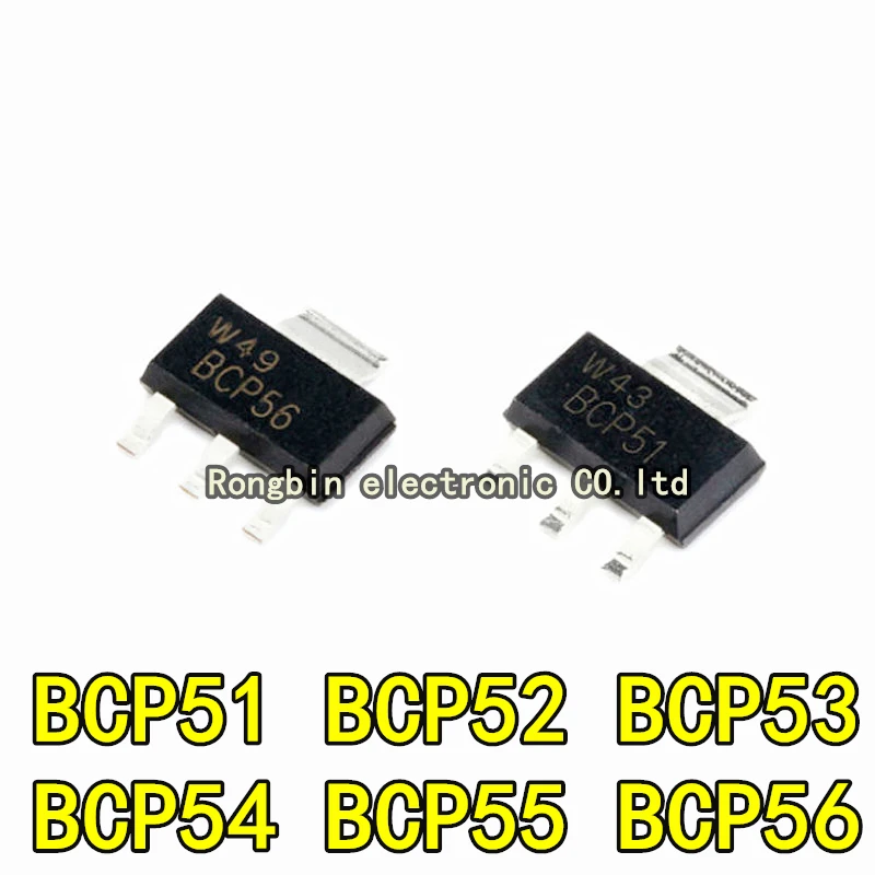 

20PCS NEW SMD BCP51 BCP52 BCP53 BCP54 BCP55 BCP56-16 SOT-223 Triode