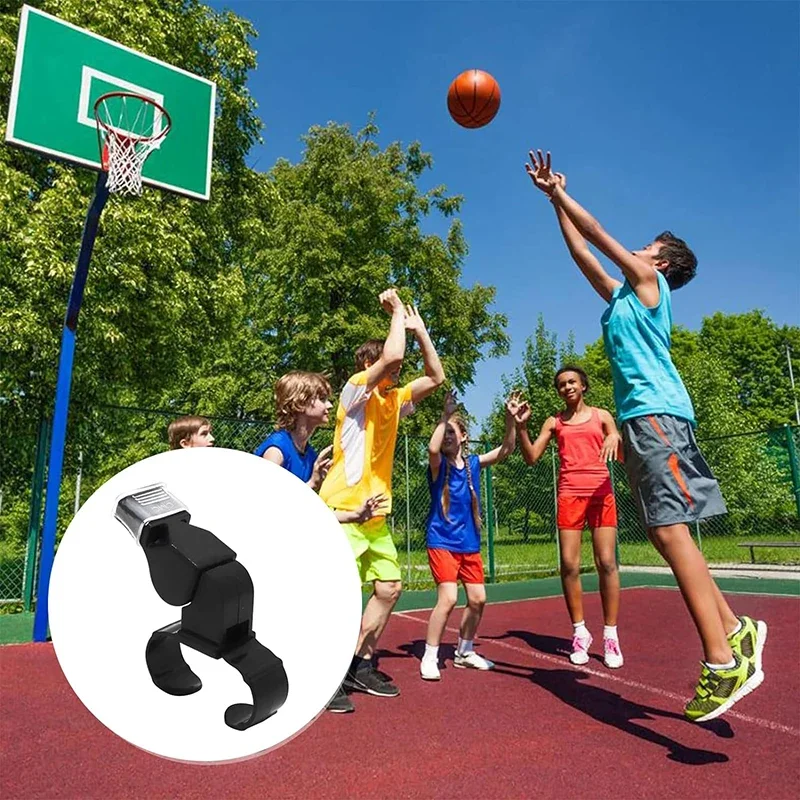 Черный пластиковый свисток для пальцев спортивный скейт футбольный рефери рот