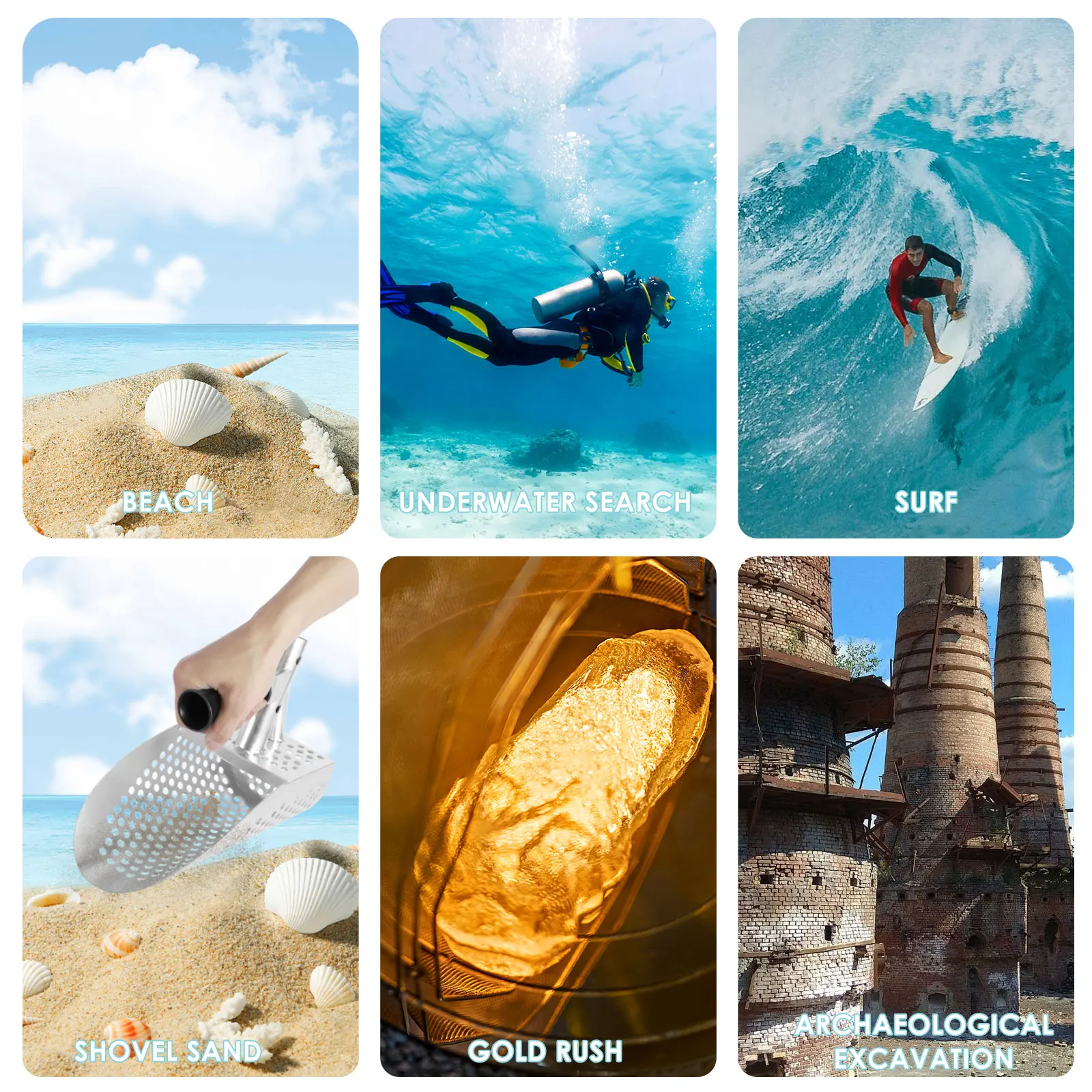 Металлоискатель лопата песочный совок металлический детектор из нержавеющей