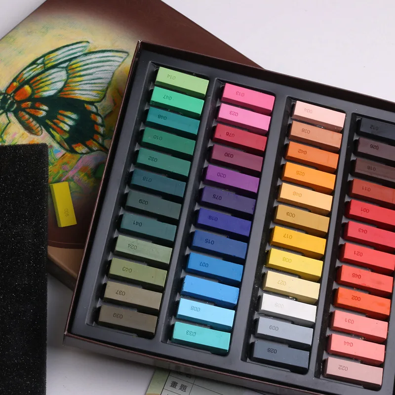 Cena 24 Kolory Krótki Miękki Pastelowy Pastelowy Zestaw Kijów Przenośny Stały Rysunek Kreda łatwy W Użyciu Narzędzie Do Rysowania Linii Dostaw Sztuki