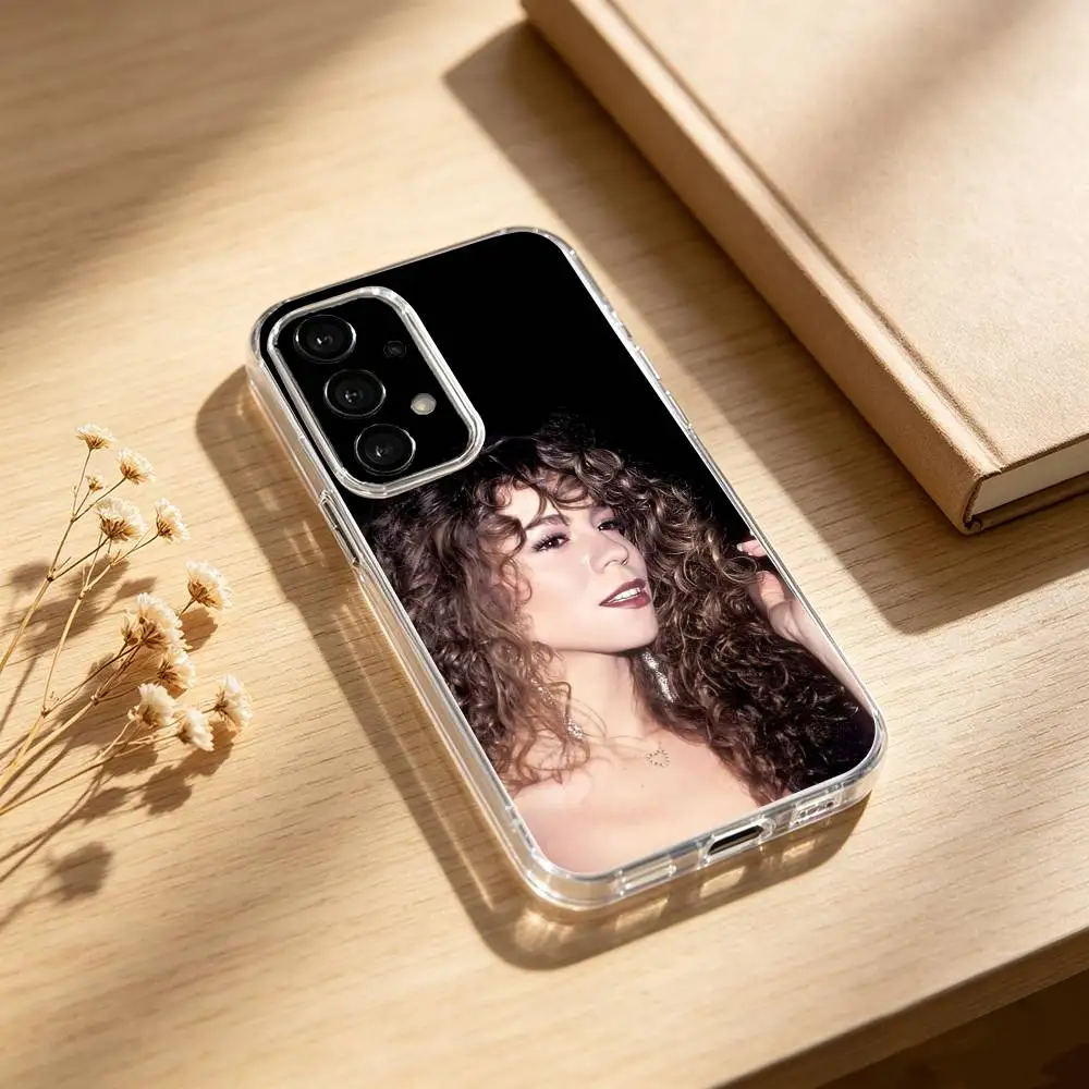 Фото Чехол для телефона M-Mariah Carey для Samsung S25, 24, 21, 22, 23, 30, Ultra, 20, Plus, Fe, Lite, Note, прозрачный №4