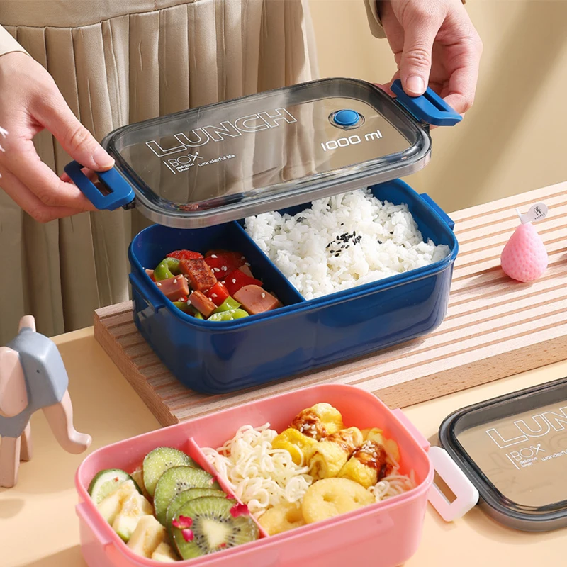 

Lunch Box Microwavable Bento Box Food Container Dinnerware Lunchbox For Kids Student Office Sealed Leak-proof Portable Boxes