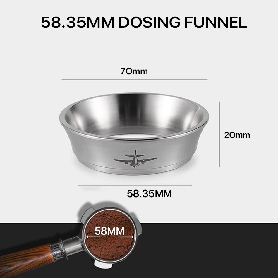 

Дозирующая воронка для эспрессо MHW-3BOMBER из нержавеющей стали 51/54/58 мм