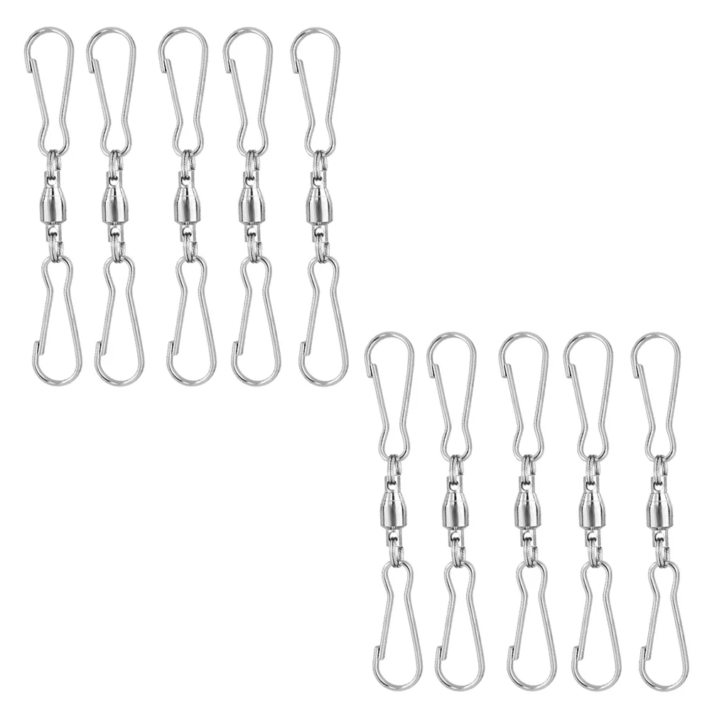 

Swivel Clip Wind Hook Dual Hangingspinners Outdoor Clipshooks Hanger Metal Garden Windsocks Lanyard Supplies Trigger Snap