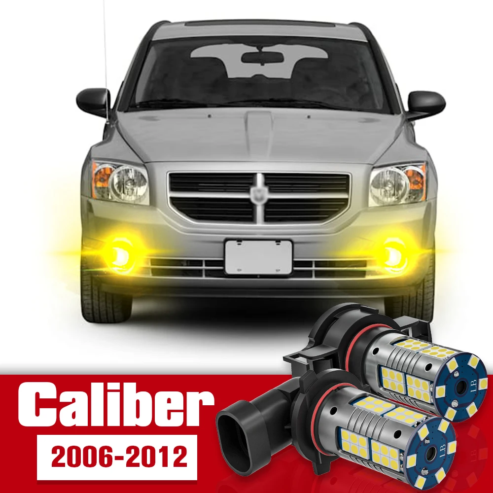

2pcs Front Fog Light Accessories LED Bulb Lamp For Dodge Caliber 2006 2007 2008 2009 2010 2011 2012