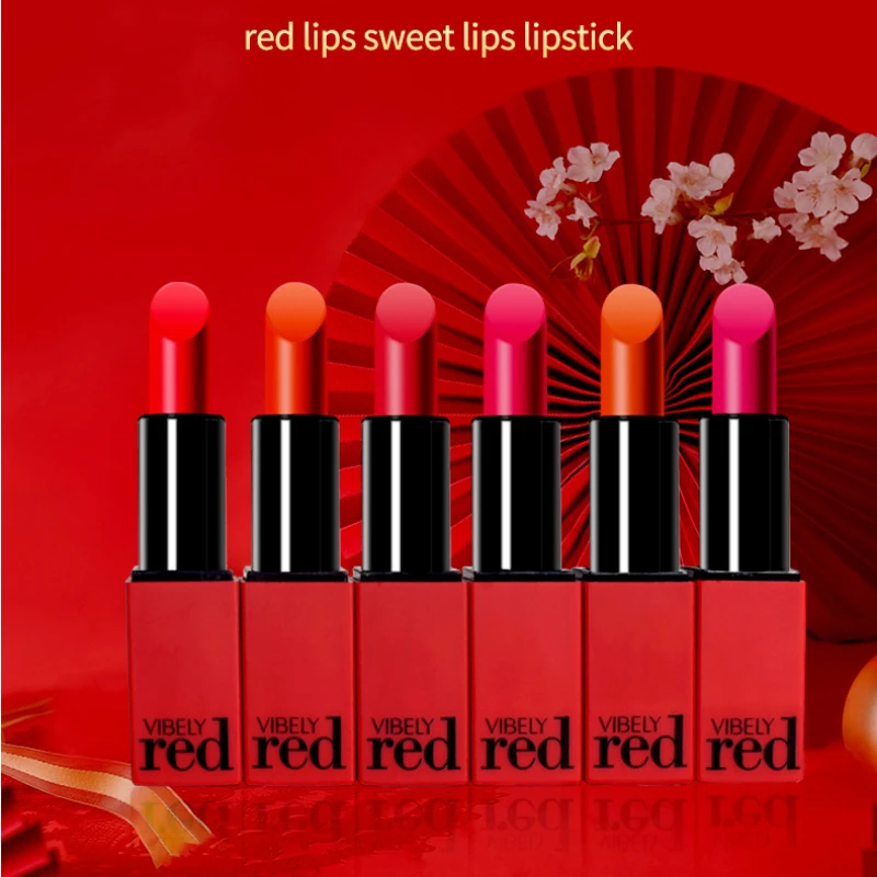 

Red Lipstick Female Makeup Girl Lip Tint Lipgloss Beauty Cosmetic Accessories Red A Bright Matte Labiate Slit Lip Gloss Make Up