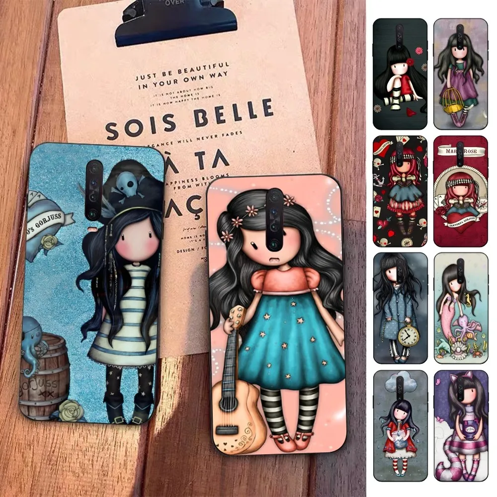 

Cute Girl Kid Art Illustration S-santoro Phone Case For Redmi 5 6 7 8 9 10 plus pro 6 7 8 9 A GO K20 K30 K40 pro plus F3 Fundas