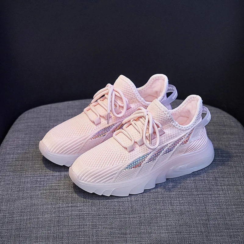 Plush flying woven women's shoes DesignColth Rubber Warm Breathable female Running shoes Lace-up Comfort Leisure Student shoes