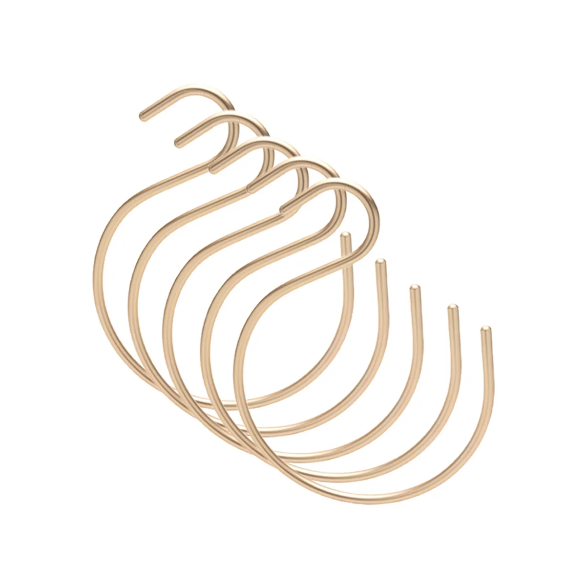 

5-Pack S Shape Hook Aluminum Alloy Multifunctional Hook Buckle Holder Pants Cap Hanger Storage Hanger