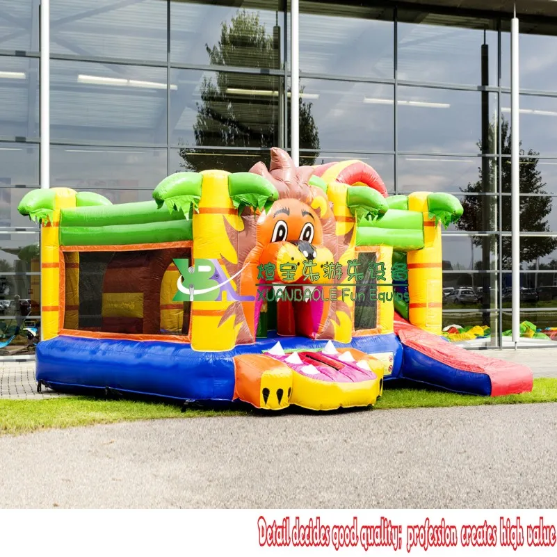 Надувной игровой замок с тигром