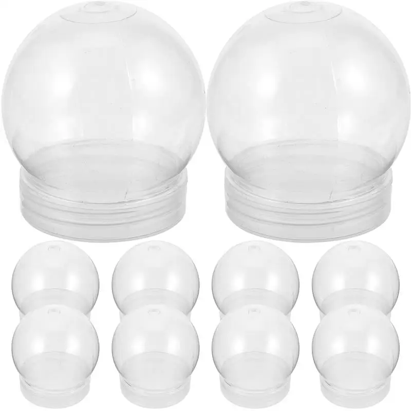 10 шт. глобусы для снежной воды с завинчивающейся крышкой пустой снежный шар
