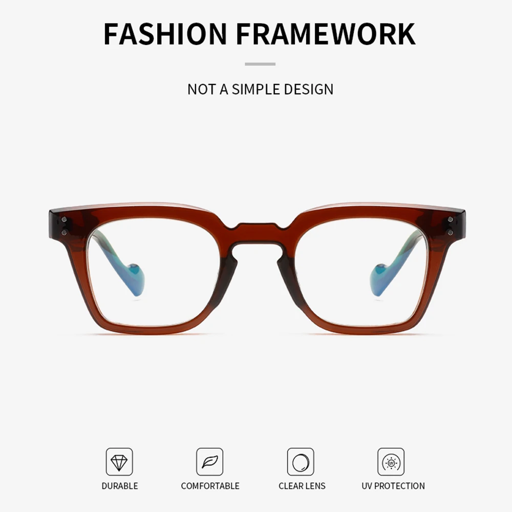 Квадратные очки DDDLONG с защитой от синего света оправа для очков по рецепту мужчин