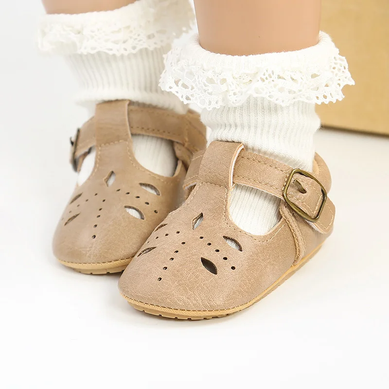 

Spring Casual Hollow Out Newborn Shoes Kids Shoes Comfortable Toddler Shoes Baby Girl Shoes Hook & Loop Infant First Walkers