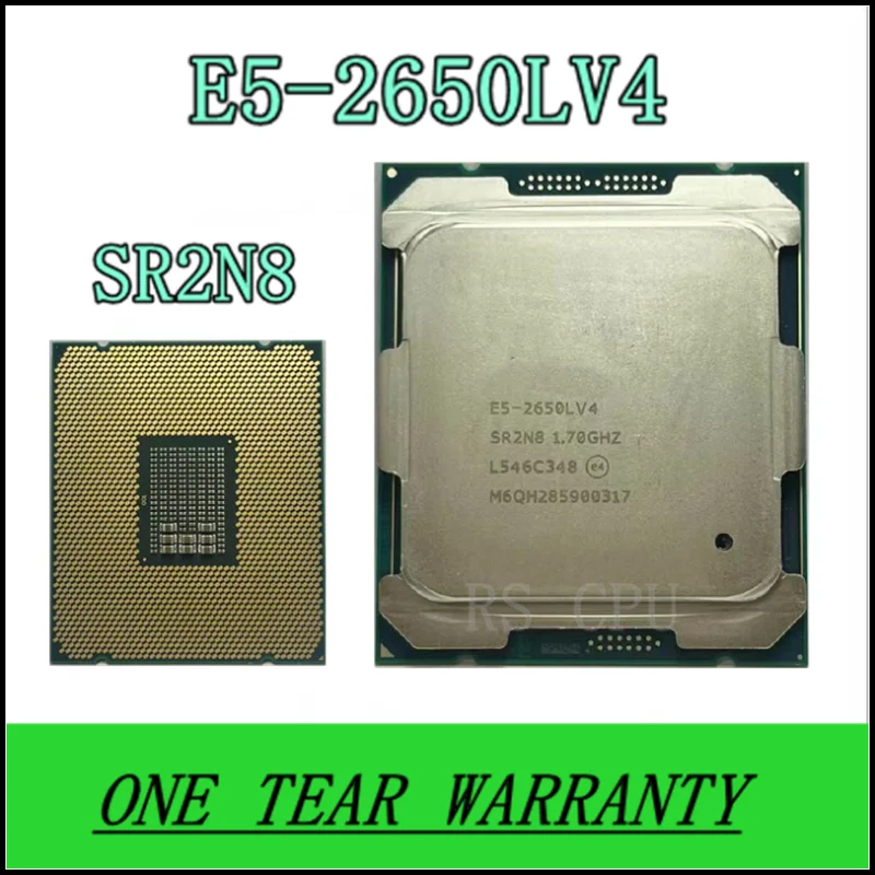 

E5-2650LV4 E5 2650LV4 SR2N8 1,70 GHZ 14-Core 35MB SmartCache E5-2650L V4 E5 2650L V4 FCLGA2011-3