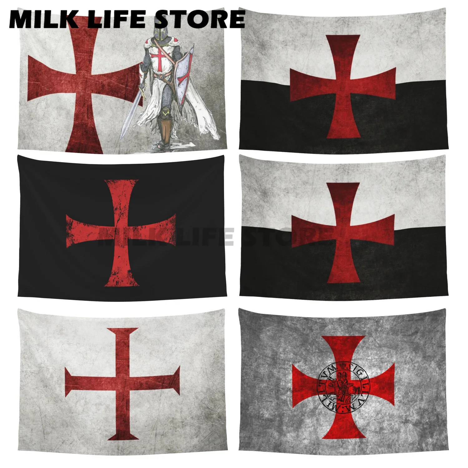 Двусторонняя печать 90x150 см римские католические фотообои 3x5 футов рыцари темплар