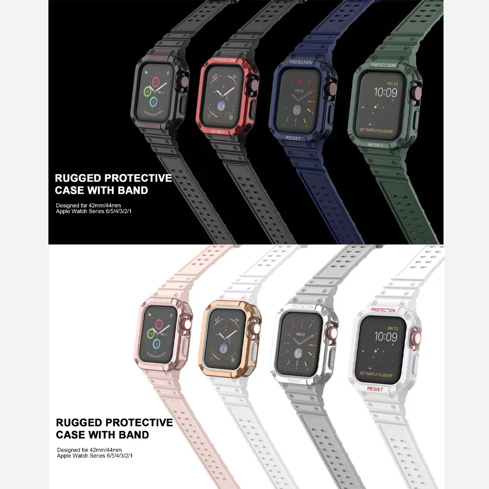 Breathable Sport Strap For Apple Watch Band 7 6 SE 5 4 3 44mm 40mm Silicone Belt Bracelet For iWatch Series 41mm 45mm 38mm 42mm