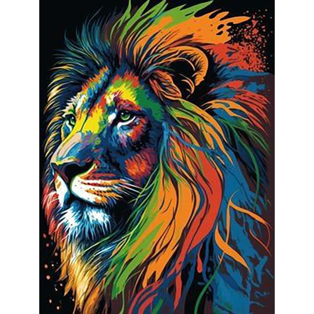 Набор для алмазной живописи Лев ручная работа