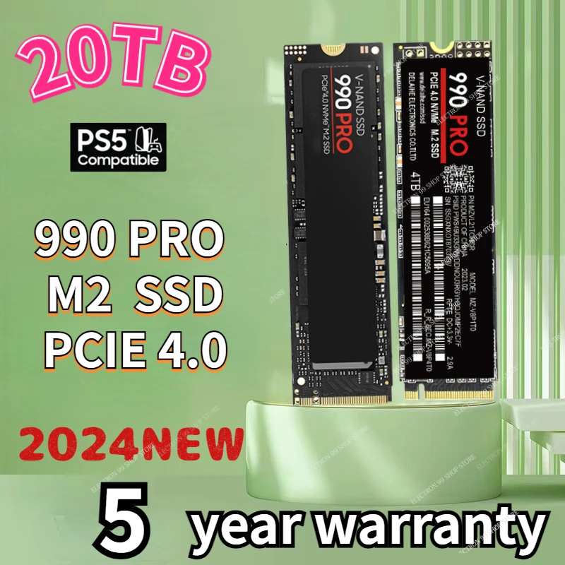 

PS5 2023 Original SSD M2 NVMe 4TB 980 Evo Plus Internal Solid State Drive 1TB Hdd Hard Disk 990 PRO M.2 2TB for Laptop Computer
