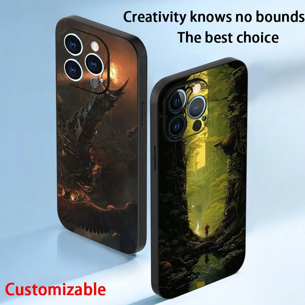 Фото Чехол для телефона Lord R-rings Rohir-rim Classic Movie для iPhone 17, 16, 15, 14, 13, 12 Plus, Mini, Pro, Max, мягкий, черный, противоударный №2