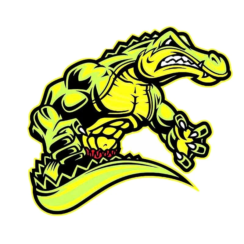 

Y395# For Green Crocodile Funny Car Stickers Suitable Any Flat and Smooth Clean Surface Vinyl Decal