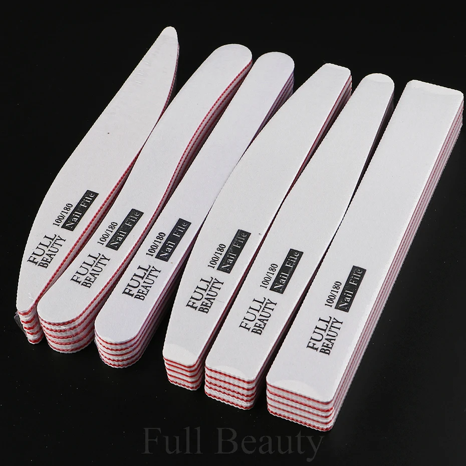 

5Pcs/Lot Professional Nail File 100/180 Sanding Polishing Buffer Block Set Buffing Nail Art Filer Manicure Pedicure Tools TR1535