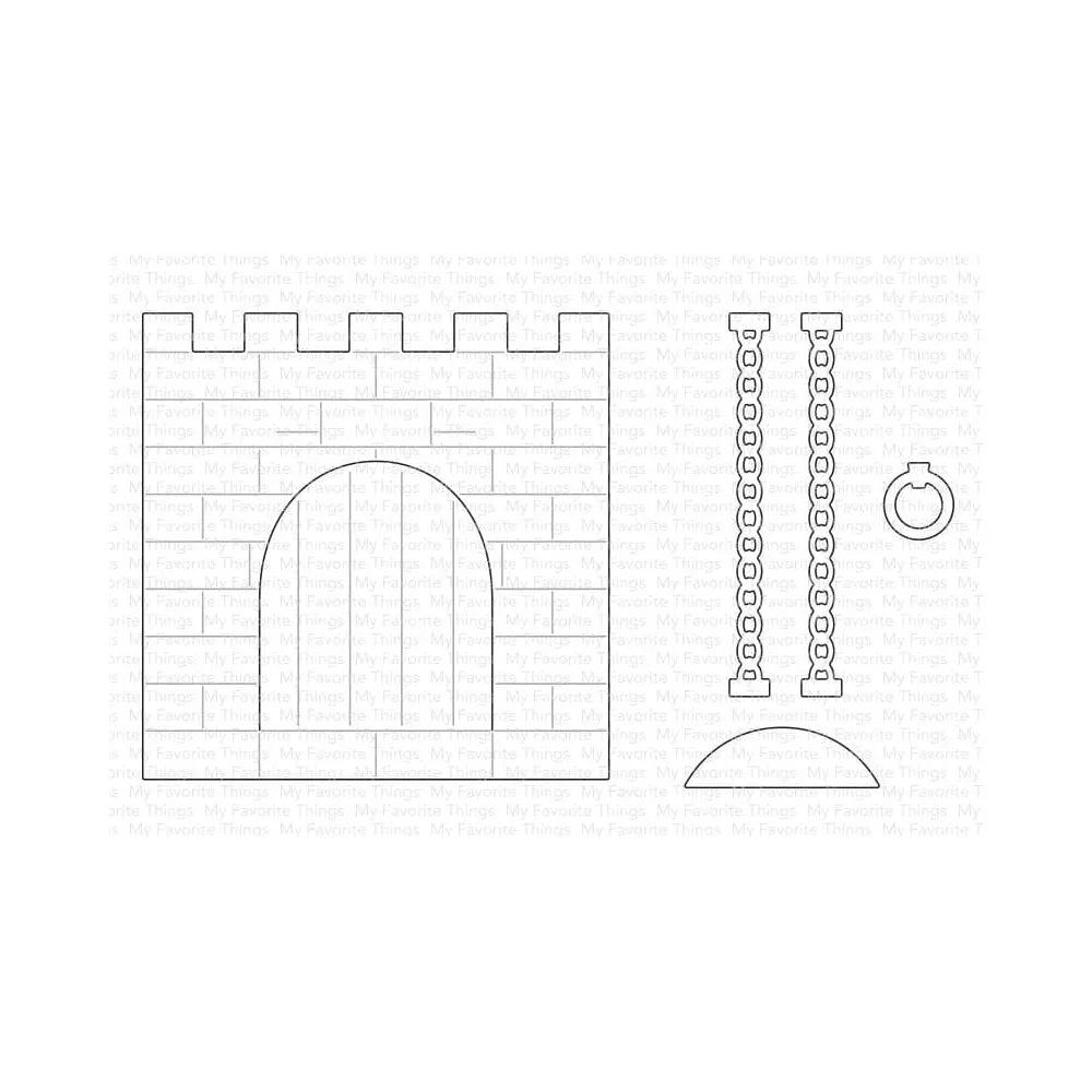 

Castle Drawbridge Metal Cutting Dies DIY Scrapbooking Card Paper Cards Handmade Album Sheets 2022 New Arrive