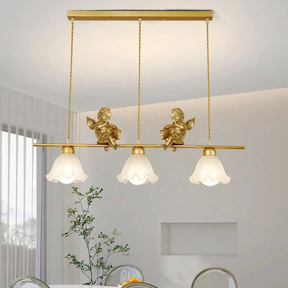 Роскошная стеклянная люстра в французском стиле для бара ресторана