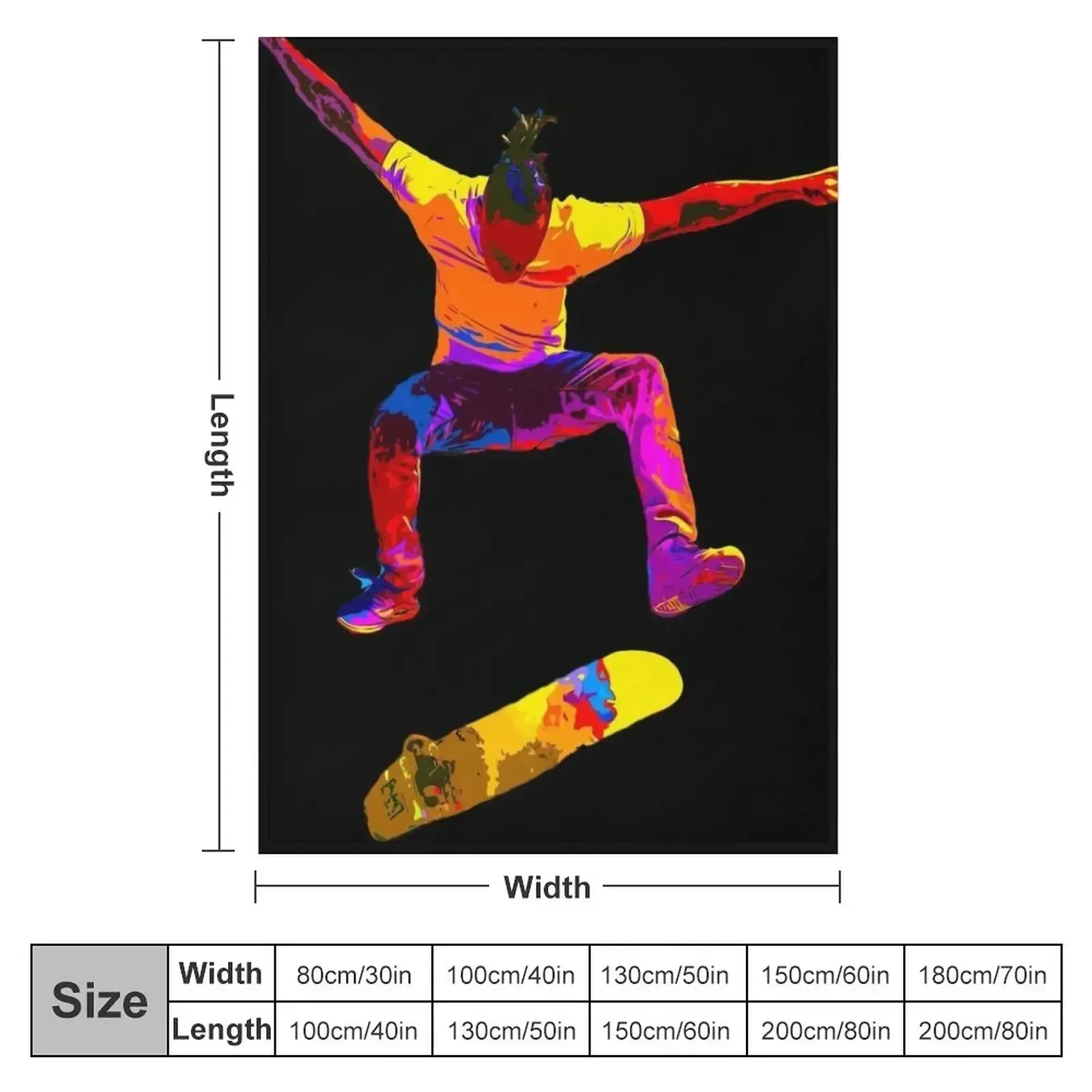 Цветное одеяло Kickflip Thins детские летние декоративные одеяла