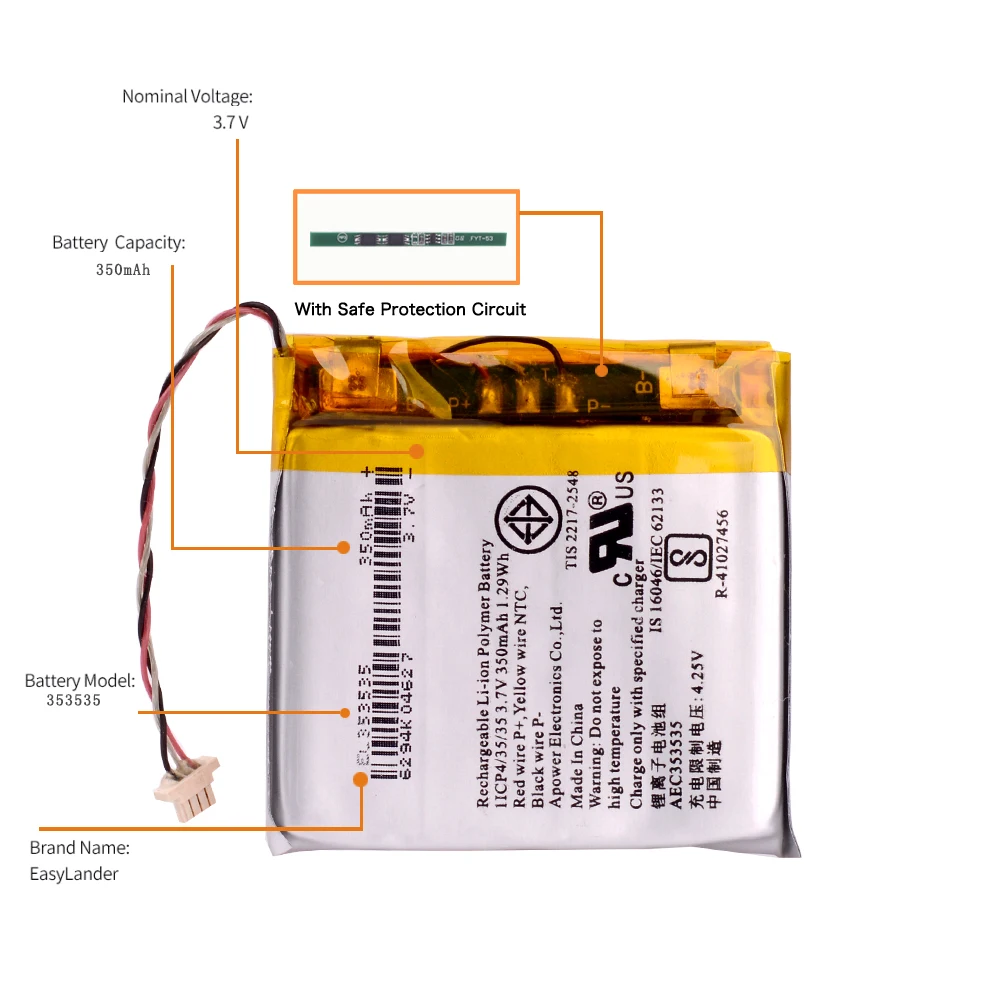 Литий-полимерный аккумулятор для Bluetooth-динамика Beats Solo 2.0 3.0 2 3