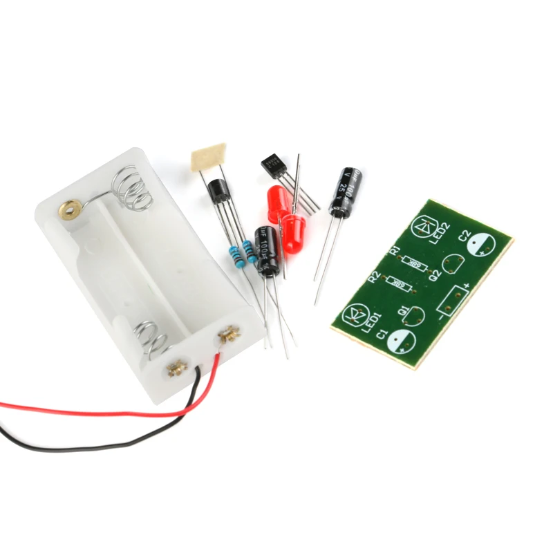 

Набор для самостоятельной сборки светодиодов Triode Transistor Multivibrator LED Flash Light