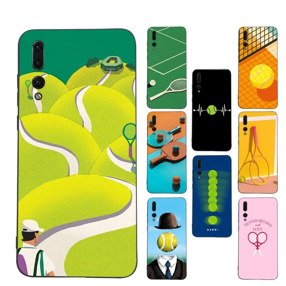 

Tennis Print Sport Phone Case For Huawei Honor 10 Lite 9 20 7A Pro 9X Pro 30 Pro 50 Pro 60 Pro 70 Pro Plus