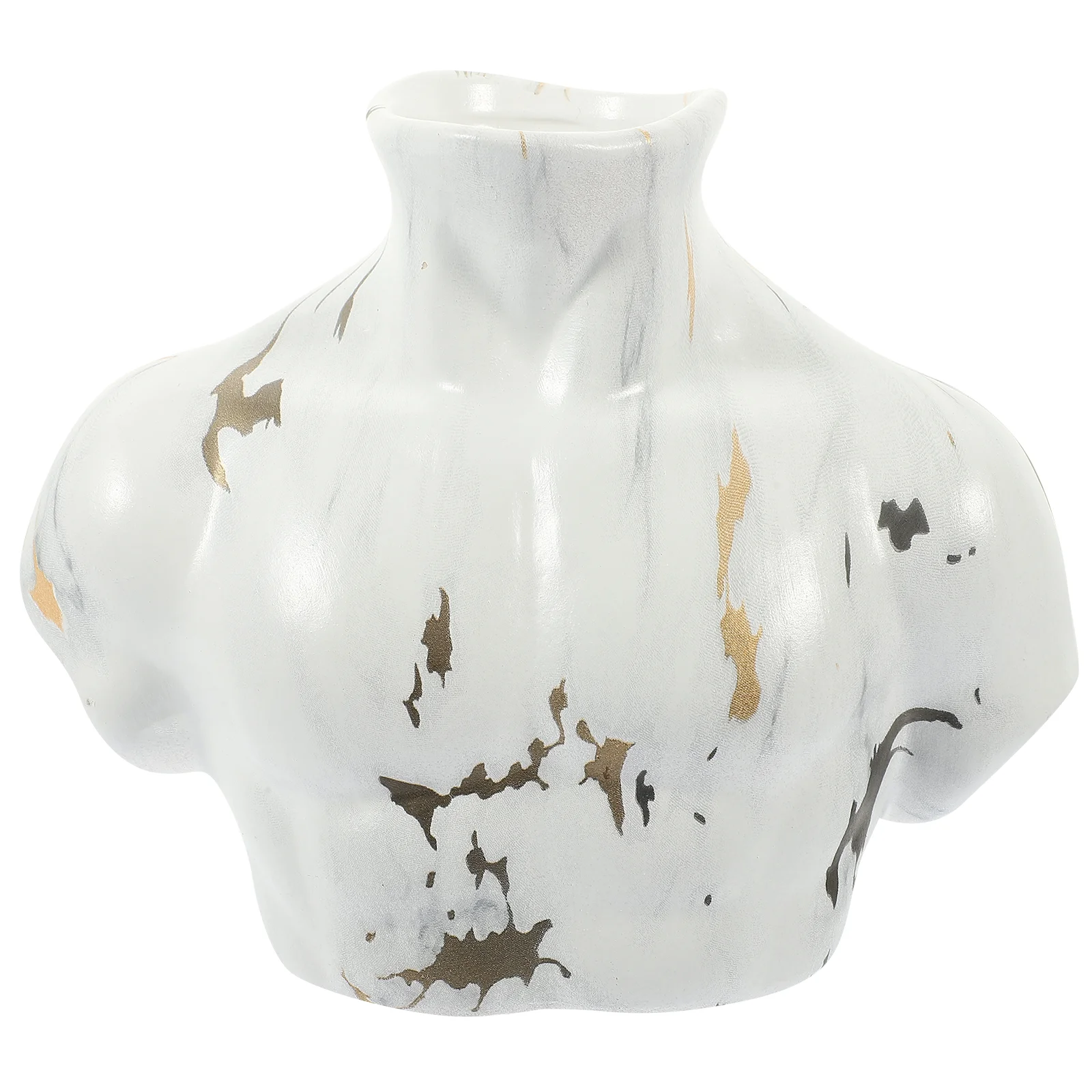 

Vase Pen Holder Desktop Flower White Ceramic Abstract Home Decor Decorative Arrangement Figurine