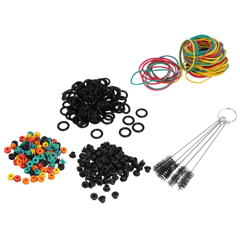 

Резинки для татуировок 5 шт./лот, резиновые + уплотнительные кольца, A-образные втулки, резинки для сосков, щетка для очистки машины, аксессуар...