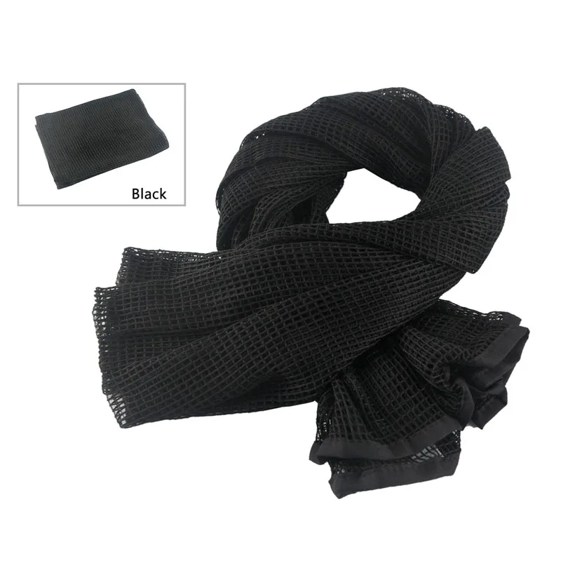 

Military Tactical Scarf Camouflage Mesh Neck Scarf Sniper Face Scarf Veil Shemagh Head Wrap for Outdoor Camping Hunting