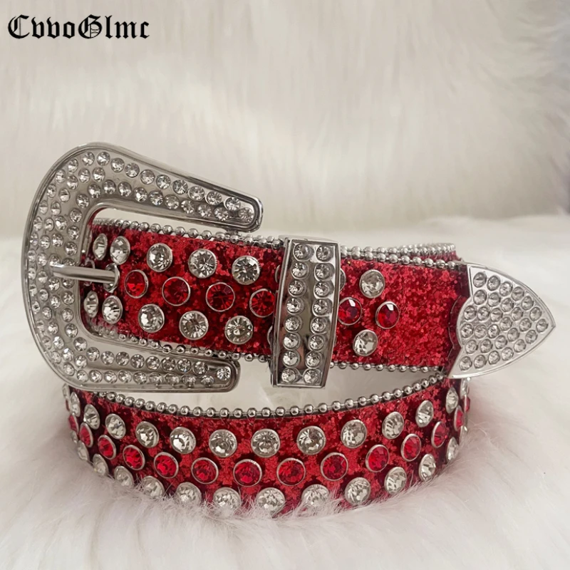 

Металлические ремни в стиле панк и Western разы, модные роскошные дизайнерские ремни с шипами для мужчин, ковбойские ремни Cowgirl, женские ремни с...