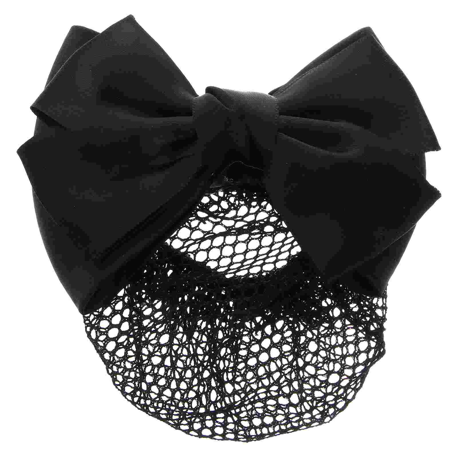 

Hair hair clip cover Bun Net Hair Hair Snood Net Net Mesh Bun Cover Bowknot Bun Cover Bowknot Hair Clip for bow barrette hair