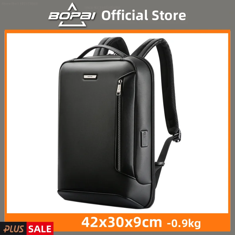 

BOPAI Ultrathin Business Backpack For Men Travel Notebook Laptop Backpack Male Work Backpack Student Fashion Ultralight Backpack