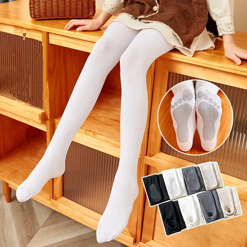 

3-12 Yrs Baby Girl Stockings Kids Thicker Pantyhose Spring Autumn Baby Girls Clothing Children Stockings Solid Kids Pantyhose